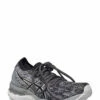 Asics GEL-NIMBUS 23 KNIT Running Shoes For Women Sheet Rock/black