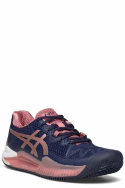 Asics GEL-RESOLUTION 8 CLAY Racketsports Shoes For Women White/lapis Lazuli Blue