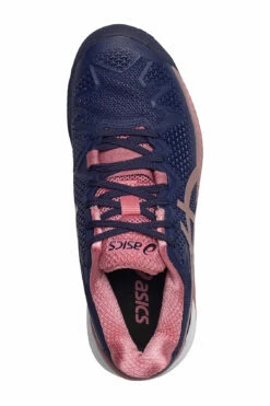 Asics GEL-RESOLUTION 8 CLAY Racketsports Shoes For Women White/lapis Lazuli Blue 21 Asics GEL-RESOLUTION 8 CLAY Racketsports Shoes For Women White/lapis Lazuli Blue -sport shoes online shop asi1042a070 cpeacoatrosegold v404 3