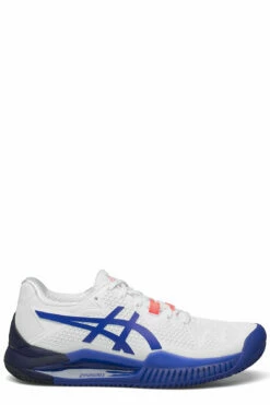 Asics GEL-RESOLUTION 8 CLAY Racketsports Shoes For Women White/lapis Lazuli Blue 29 Asics GEL-RESOLUTION 8 CLAY Racketsports Shoes For Women White/lapis Lazuli Blue -sport shoes online shop asi1042a070 cwhitelapislazuliblue v107 1