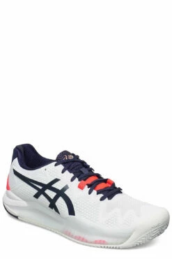 Asics GEL-RESOLUTION 8 CLAY Racketsports Shoes For Women White/lapis Lazuli Blue 23 Asics GEL-RESOLUTION 8 CLAY Racketsports Shoes For Women White/lapis Lazuli Blue -sport shoes online shop asi1042a070 cwhitepeacoat