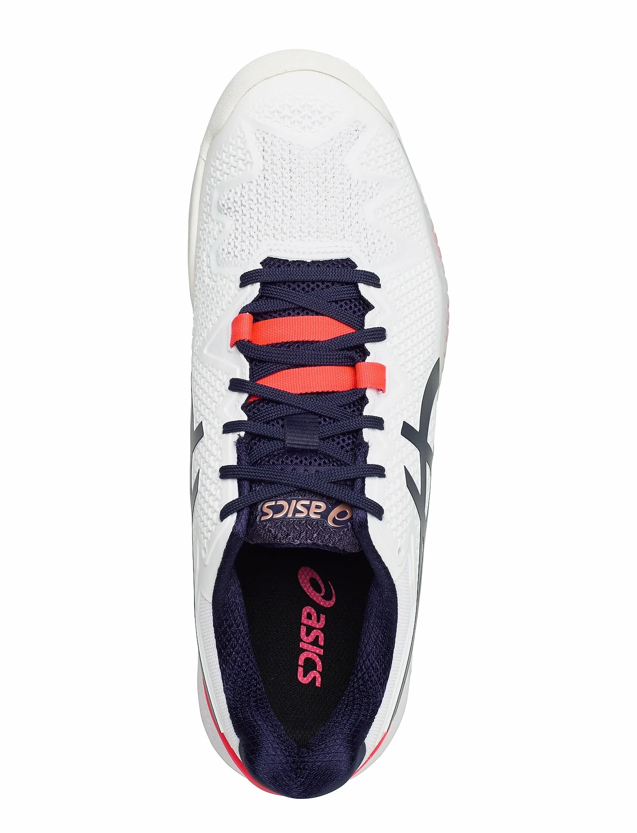Asics GEL-RESOLUTION 8 CLAY Racketsports Shoes For Women White/lapis Lazuli Blue 9 Asics GEL-RESOLUTION 8 CLAY Racketsports Shoes For Women White/lapis Lazuli Blue - Image 9