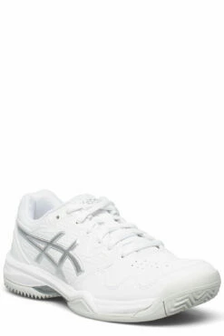 Asics GEL-DEDICATE 7 CLAY Racketsports Shoes For Women White/pure Silver -sport shoes online shop asi1042a168 cwhitepuresilver v100