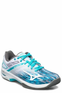 Mizuno WAVE EXCEED TOUR 4 AC W Racketsports Shoes For Women White / Scuba Blue / Quiet Shade -sport shoes online shop izu61ga2071 c2546966328 1