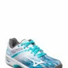 Mizuno WAVE EXCEED TOUR 4 AC W Racketsports Shoes For Women White / Scuba Blue / Quiet Shade
