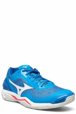 Mizuno WAVE STEALTH V Indoor Sports Shoes For Men Frenchblue/wht/ired