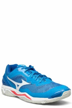 Mizuno WAVE STEALTH V Indoor Sports Shoes For Men Frenchblue/wht/ired -sport shoes online shop izux1ga1800 cfrenchbluewhtired 1