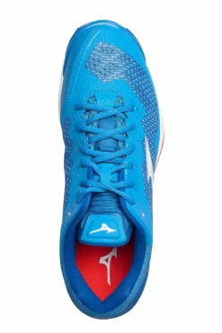 Mizuno WAVE STEALTH V Indoor Sports Shoes For Men Frenchblue/wht/ired -sport shoes online shop izux1ga1800 cfrenchbluewhtired 3