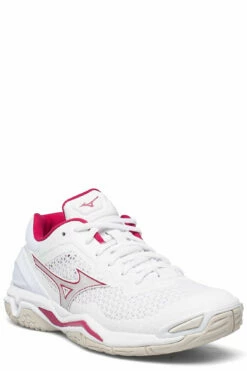 Mizuno WAVE STEALTH V(W) Indoor Sports Shoes For Women Wht/whtsand/persianred 22 Mizuno WAVE STEALTH V(W) Indoor Sports Shoes For Women Wht/whtsand/persianred -sport shoes online shop izux1gb1800 cwhite 1
