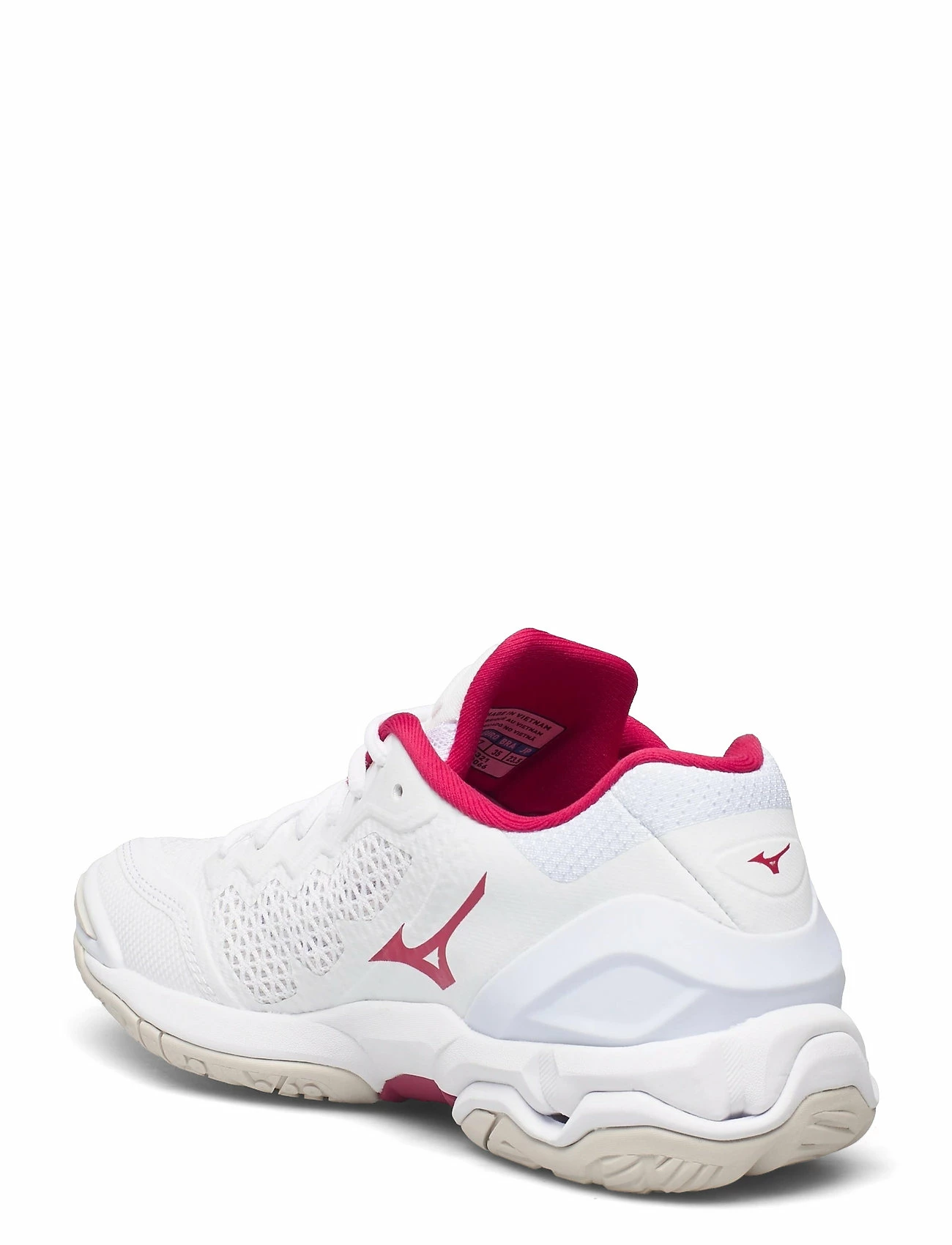 Mizuno WAVE STEALTH V(W) Indoor Sports Shoes For Women Wht/whtsand/persianred 3 Mizuno WAVE STEALTH V(W) Indoor Sports Shoes For Women Wht/whtsand/persianred - Image 3