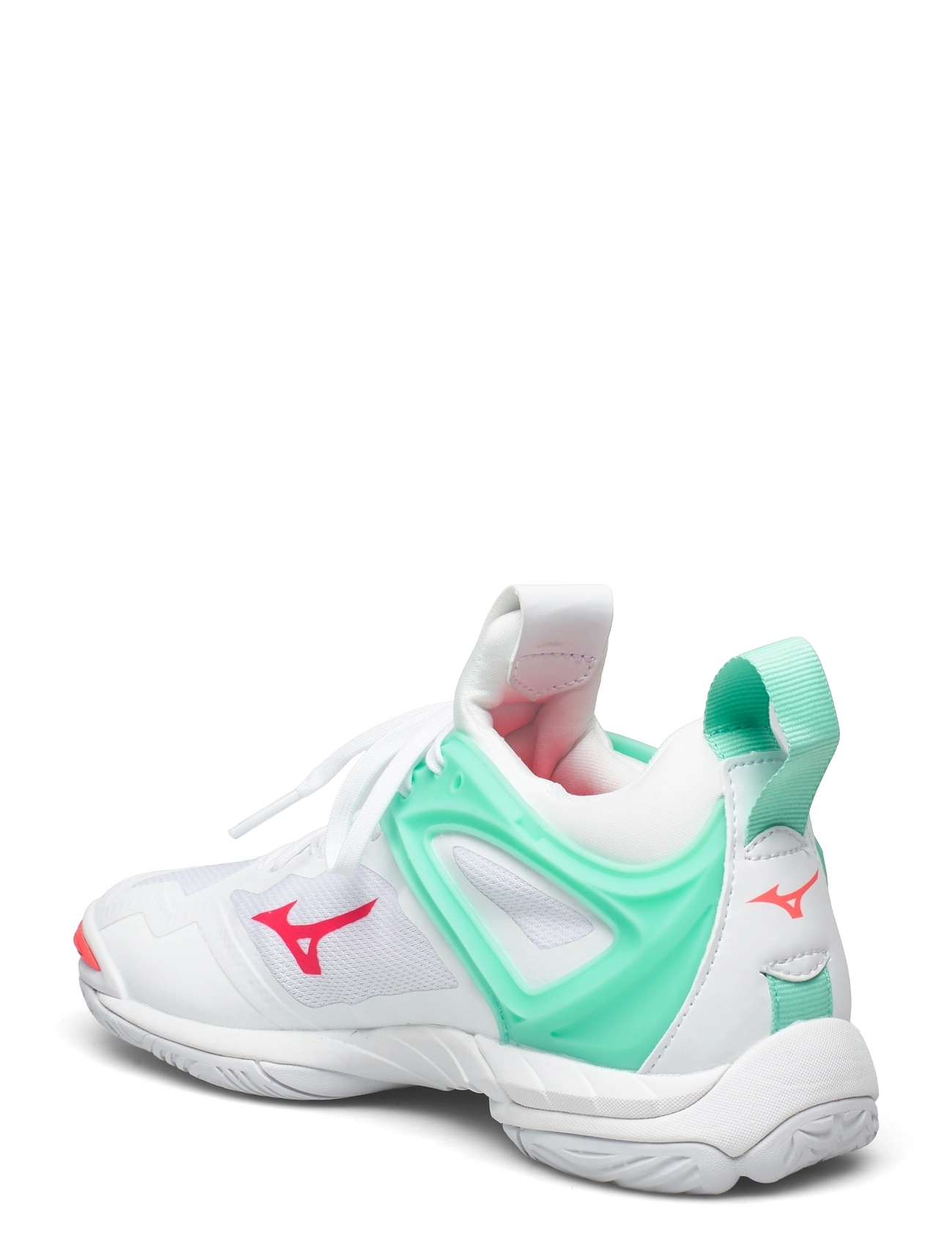 Mizuno WAVE MIRAGE 3(W) Indoor Sports Shoes For Women White/fierycoral2/iceg 3 Mizuno WAVE MIRAGE 3(W) Indoor Sports Shoes For Women White/fierycoral2/iceg - Image 3