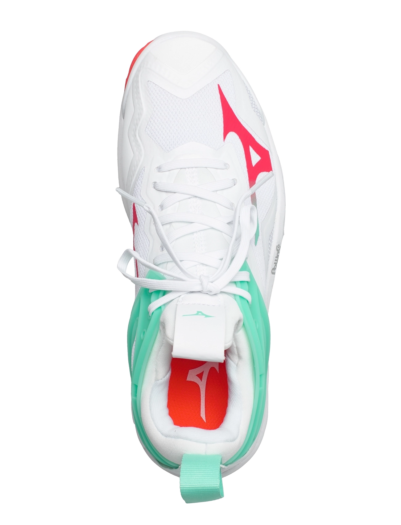 Mizuno WAVE MIRAGE 3(W) Indoor Sports Shoes For Women White/fierycoral2/iceg 4 Mizuno WAVE MIRAGE 3(W) Indoor Sports Shoes For Women White/fierycoral2/iceg - Image 4