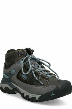 KEEN KE TARGHEE III MID WP W Hiking Shoes For Women Magnet-atlantic Blue